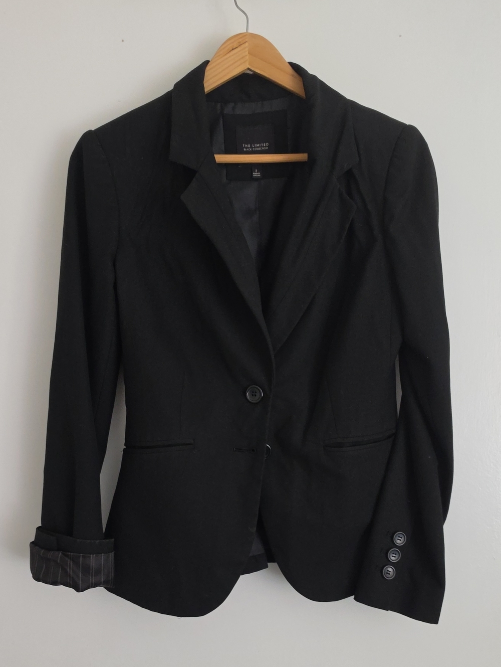 Tailored Black Women's Blazer - Classic Double-Button Jacket